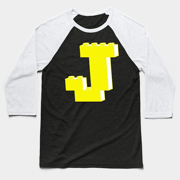 THE LETTER J Baseball T-Shirt by ChilleeW